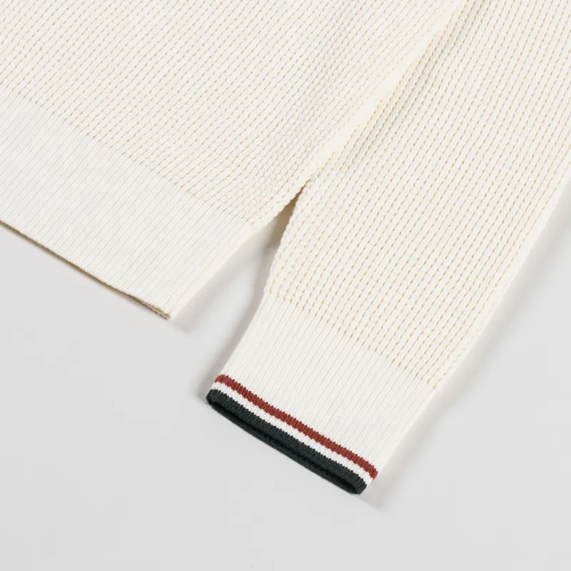 Fred Perry Waffle Stitch Jumper Ecru-6