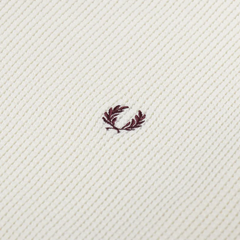 Fred Perry Waffle Stitch Jumper Ecru-5