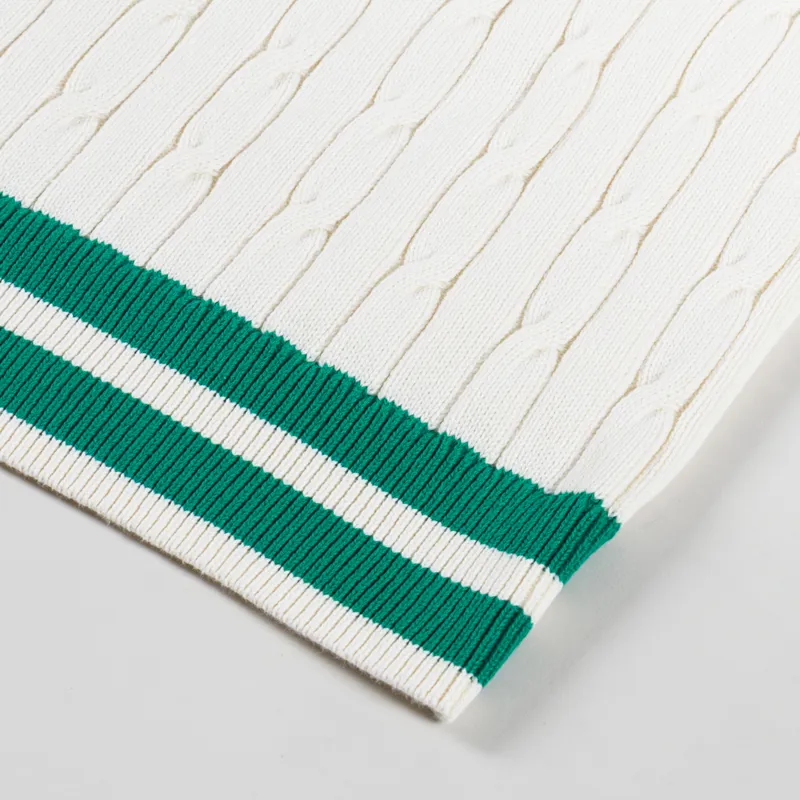 Fred Perry Cable Knit Tennis Tank Ecru-6