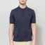 Fred Perry Cotton Knitted Shirt Dark Airforce