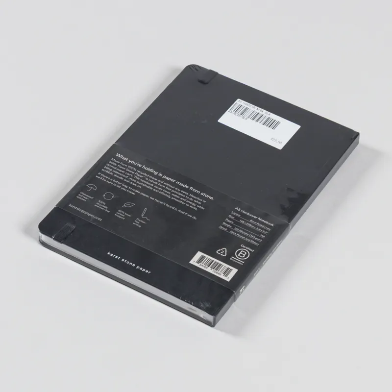 Karst Hardcover Lined Notebook A5 Black-1