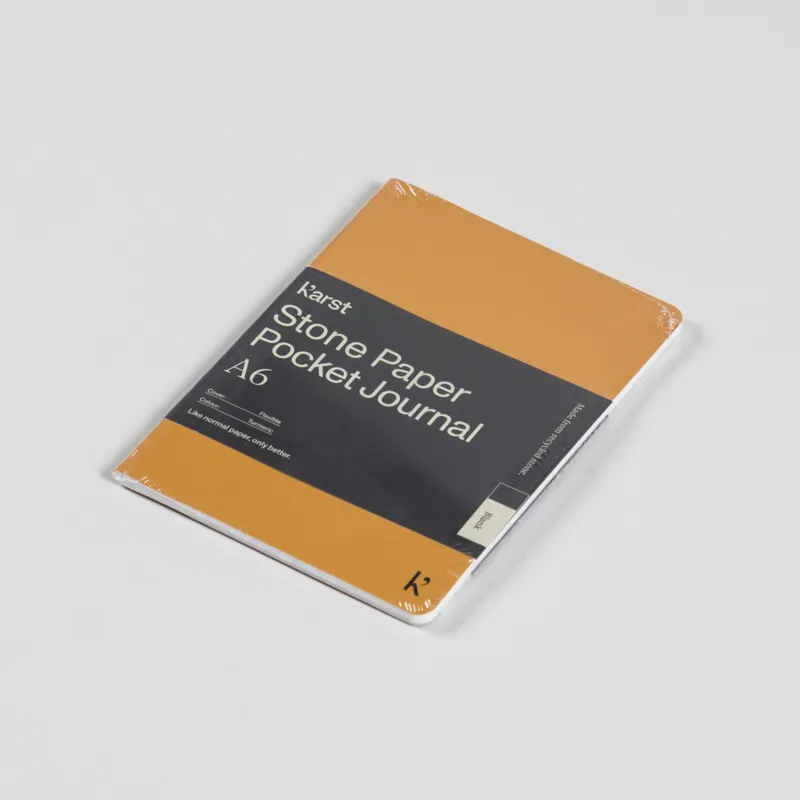 Karst Blank Pocket Journal A6 Turmeric