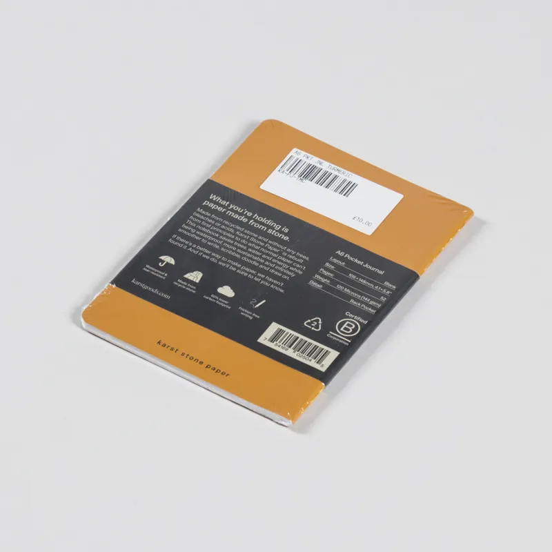 Karst Blank Pocket Journal A6 Turmeric-1