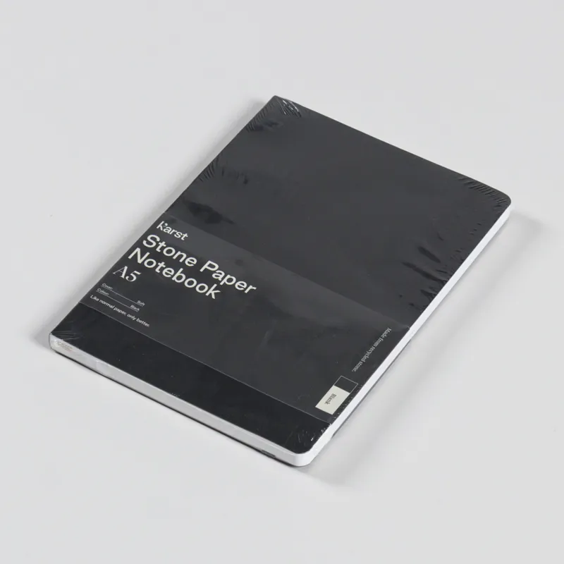 Karst Softcover Blank Notebook A5 Black