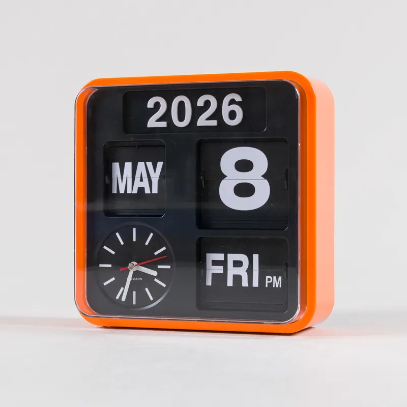 Karlsson Mini Flip Wall Clock Orange