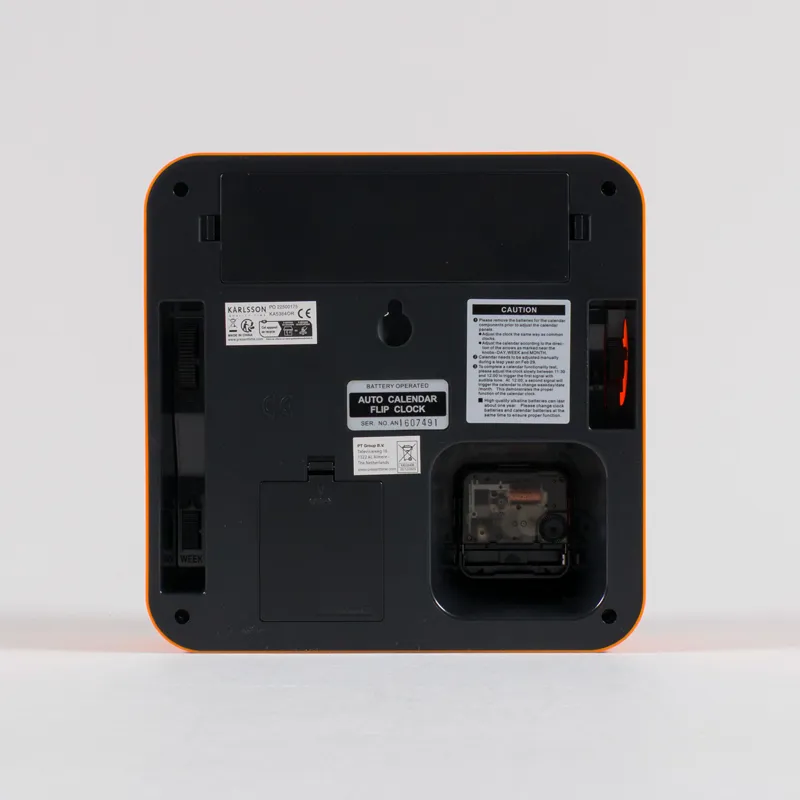 Karlsson Mini Flip Wall Clock Orange-1