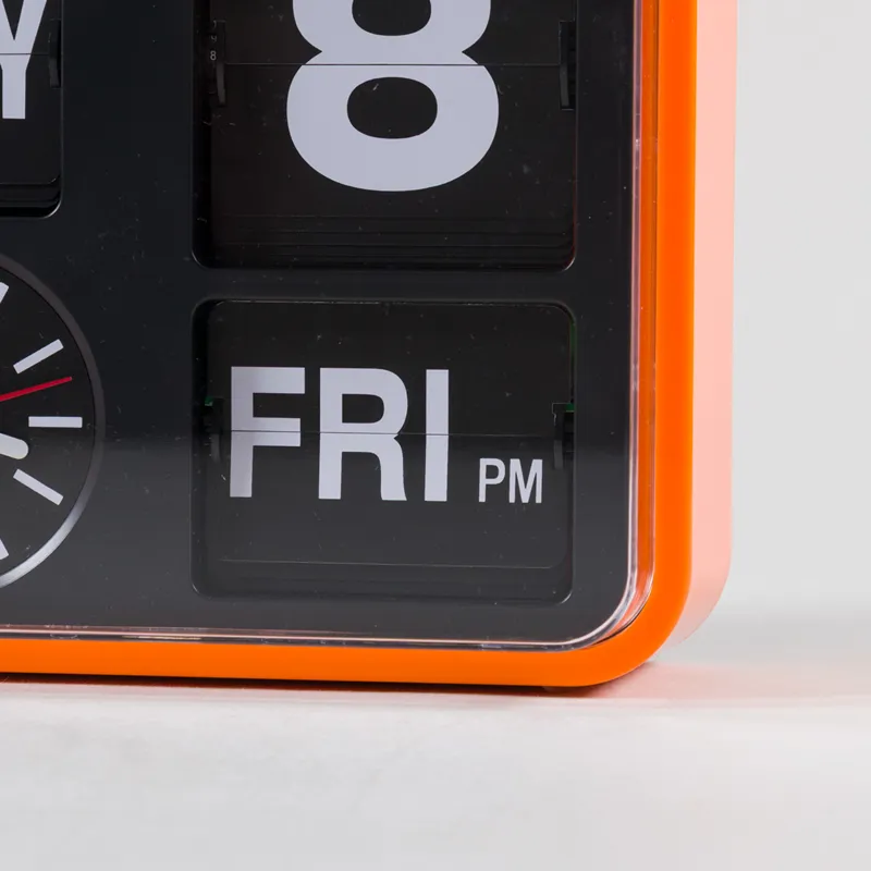 Karlsson Mini Flip Wall Clock Orange-7