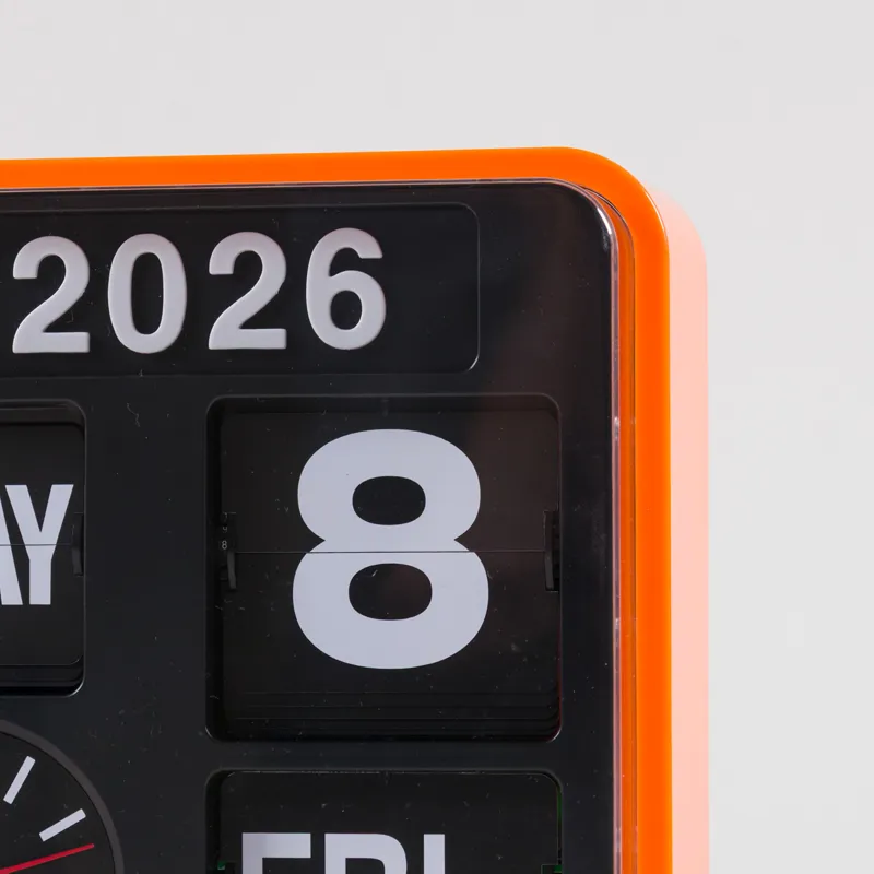 Karlsson Mini Flip Wall Clock Orange-4