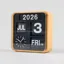 Karlsson Mini Flip Wall Clock Light Wood Veneer