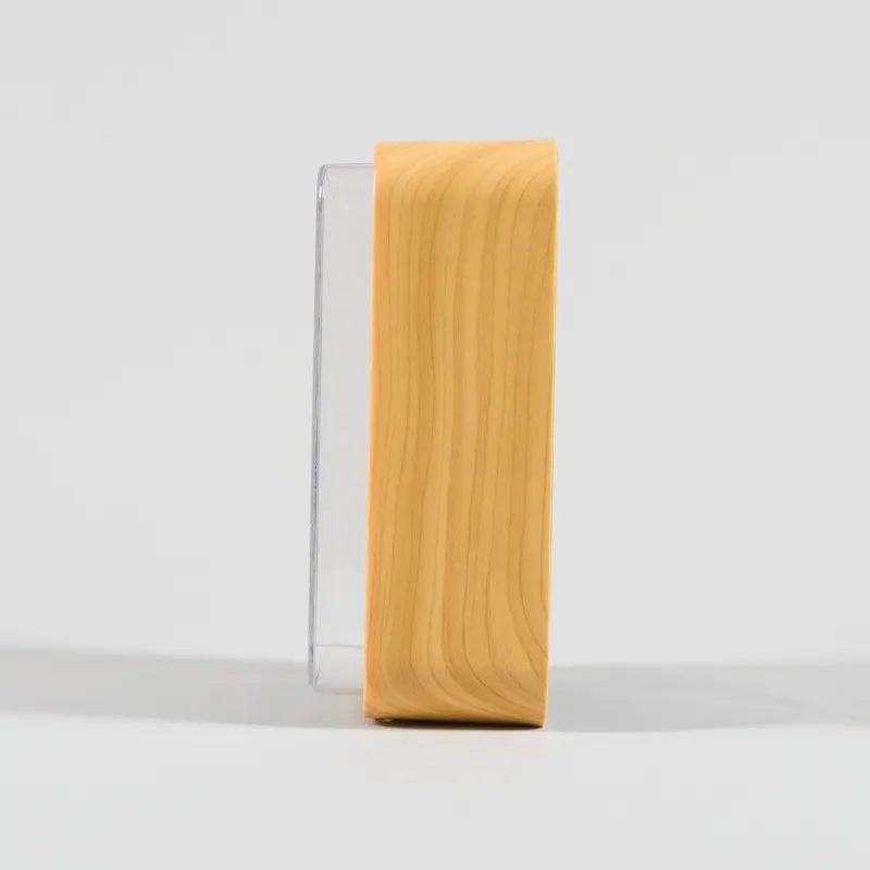 Karlsson Mini Flip Wall Clock Light Wood Veneer-7