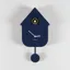 Karlsson Modern Cuckoo Wall Clock Dark Blue