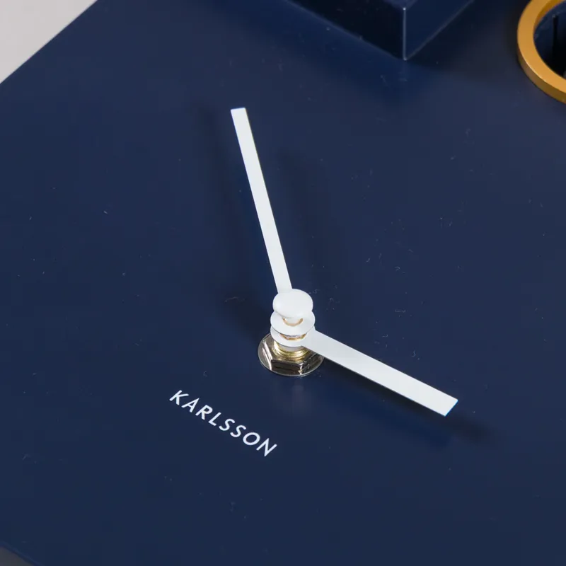 Karlsson Modern Cuckoo Wall Clock Dark Blue-5