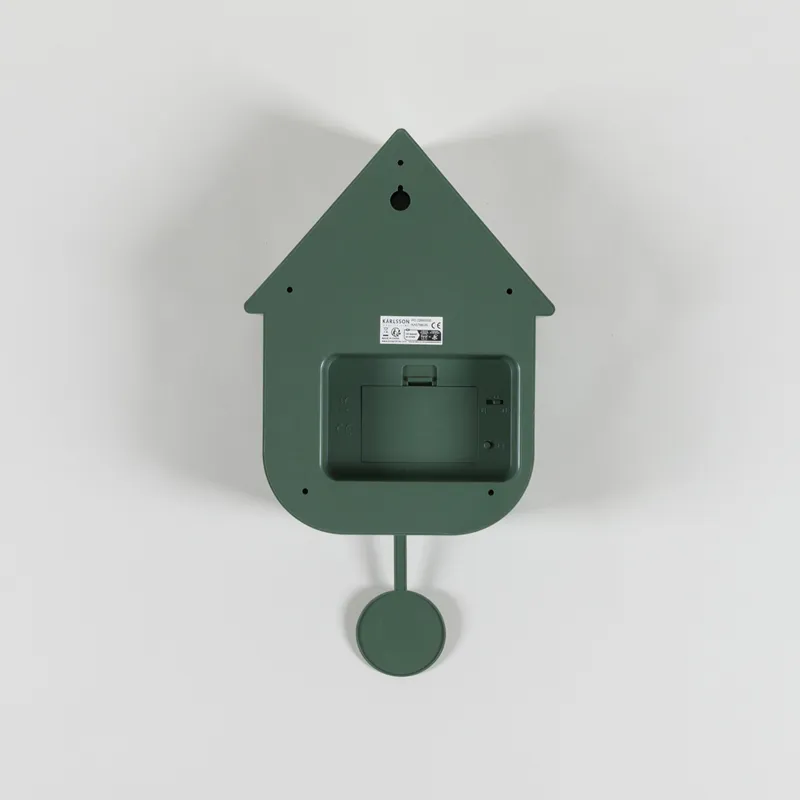 Karlsson Modern Cuckoo Wall Clock Jungle Green-1