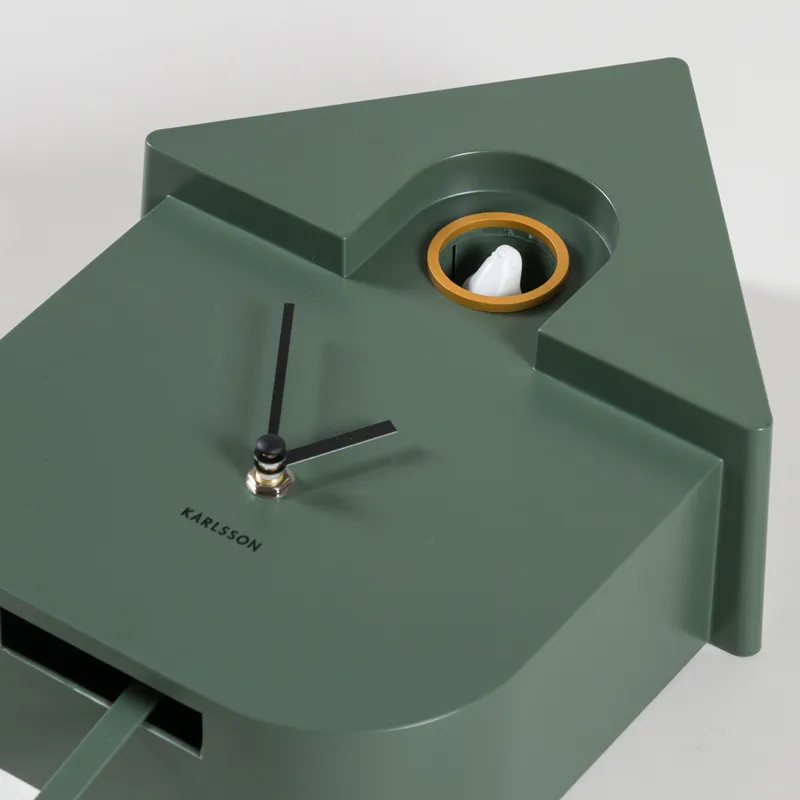 Karlsson Modern Cuckoo Wall Clock Jungle Green-2