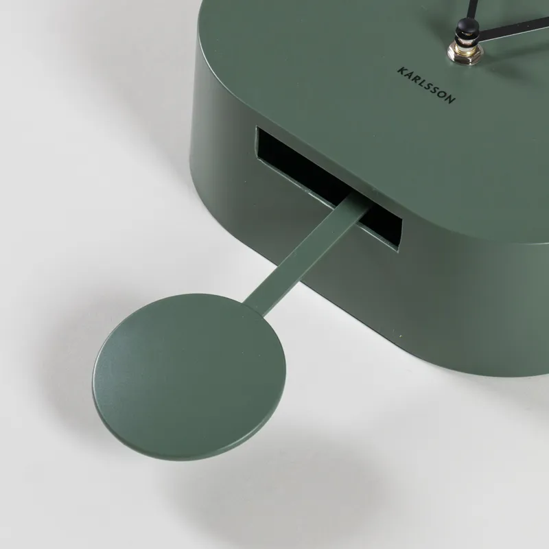 Karlsson Modern Cuckoo Wall Clock Jungle Green-3