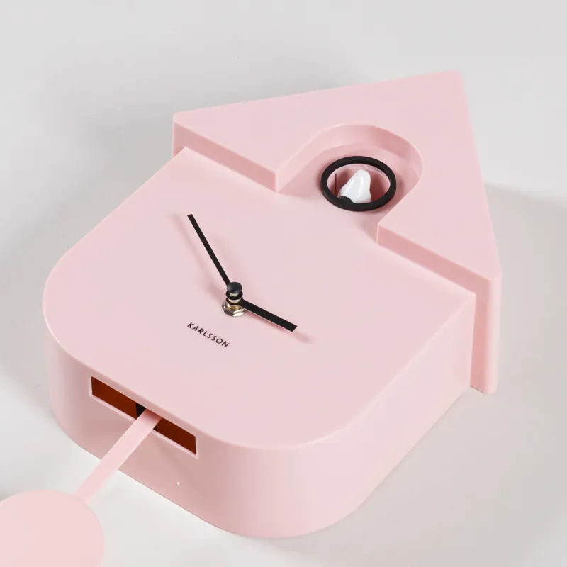Karlsson Modern Cuckoo Wall Clock Soft Pink-2