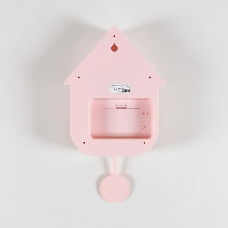 Karlsson Modern Cuckoo Wall Clock Soft Pink-1