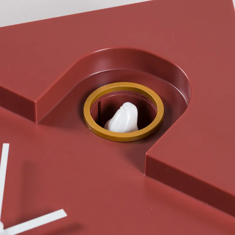 Karlsson Modern Cuckoo Wall Clock Ochre Red-4