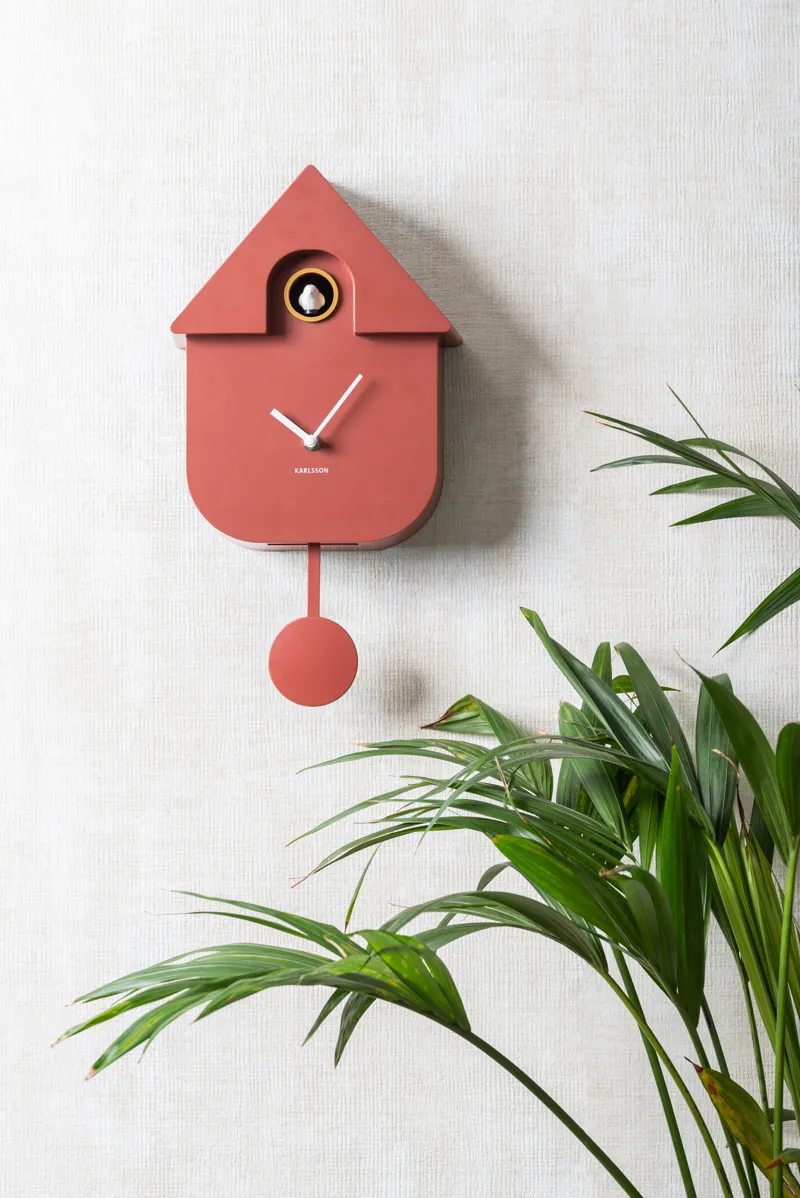 Karlsson Modern Cuckoo Wall Clock Dark Blue-7