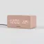 Karlsson Block Phone Charger Alarm Clock Light Wood Veneer