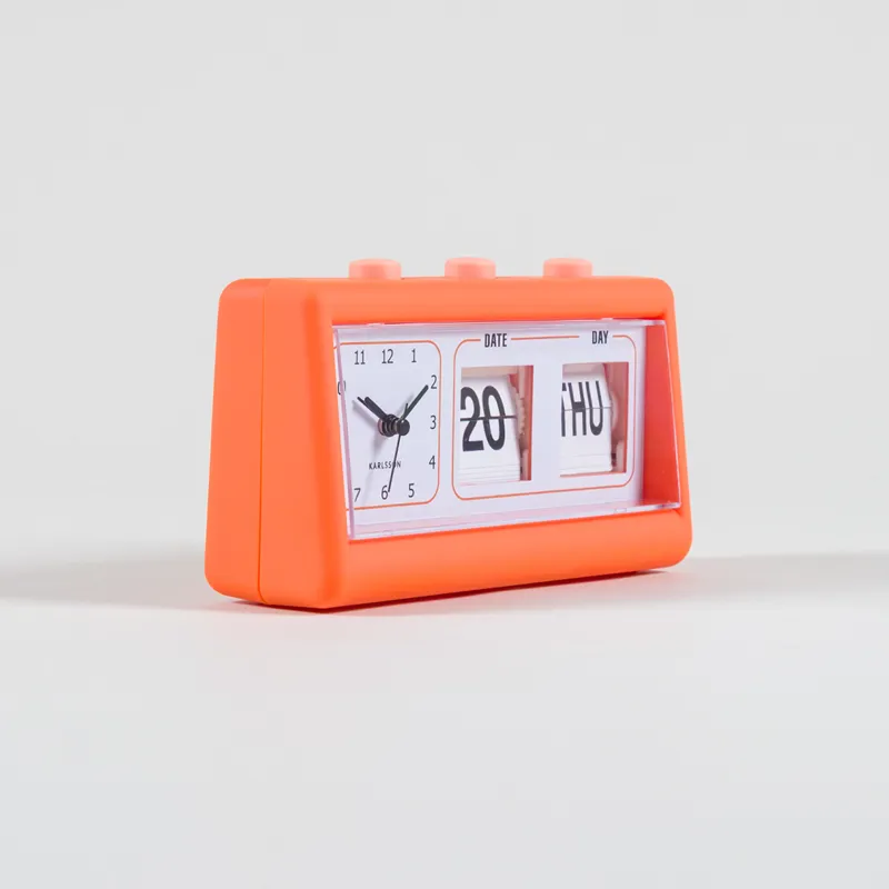 Karlsson Alarm Clock Data Flip Bright Orange-2