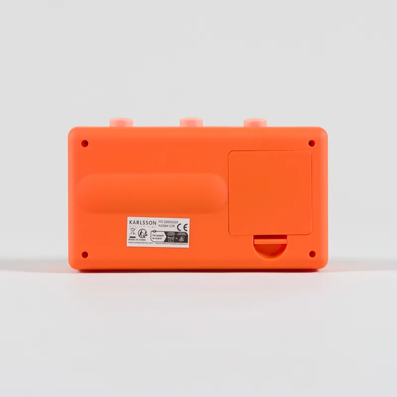 Karlsson Alarm Clock Data Flip Bright Orange-4