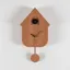 Karlsson Modern Cuckoo Wall Clock Dark Wood Print