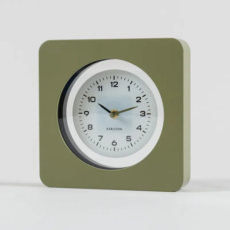 Karlsson New Vintage Wall Clock Army Green