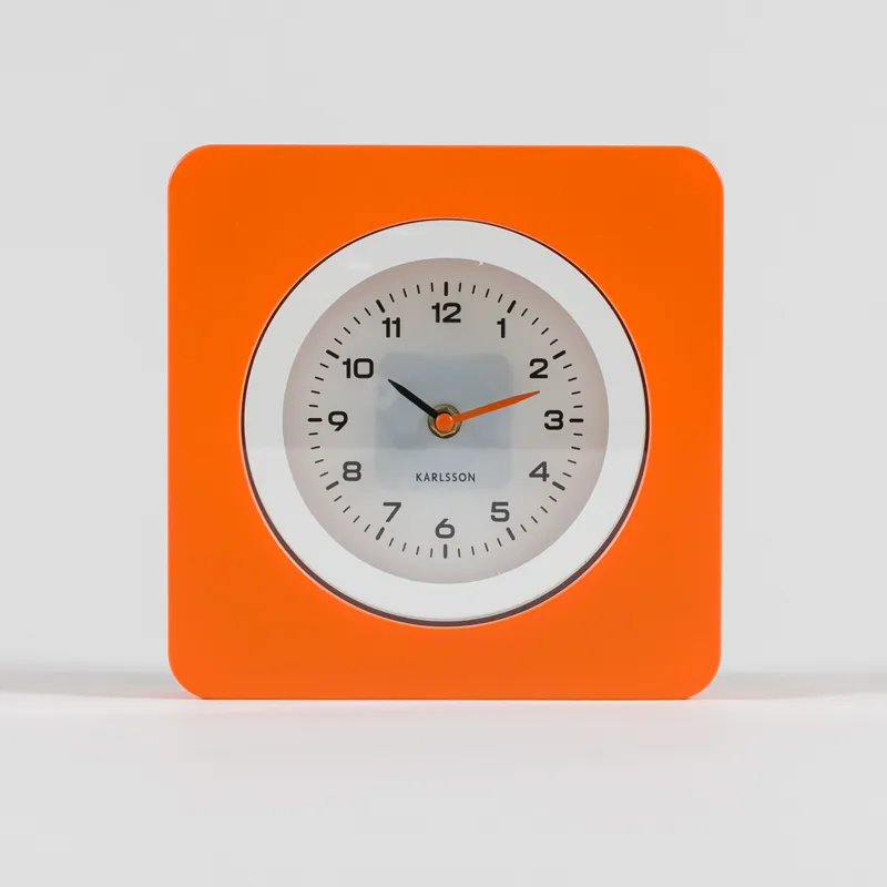 Karlsson New Vintage Wall Clock Bright Orange-1