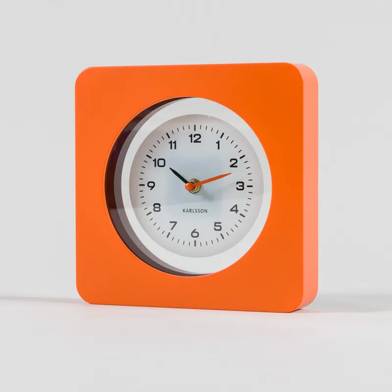 Karlsson New Vintage Wall Clock Bright Orange
