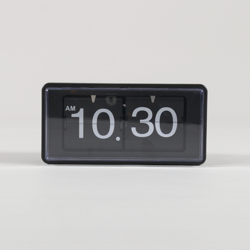 Karlsson Retro Boxed Flip Wall/Table Clock Black-1