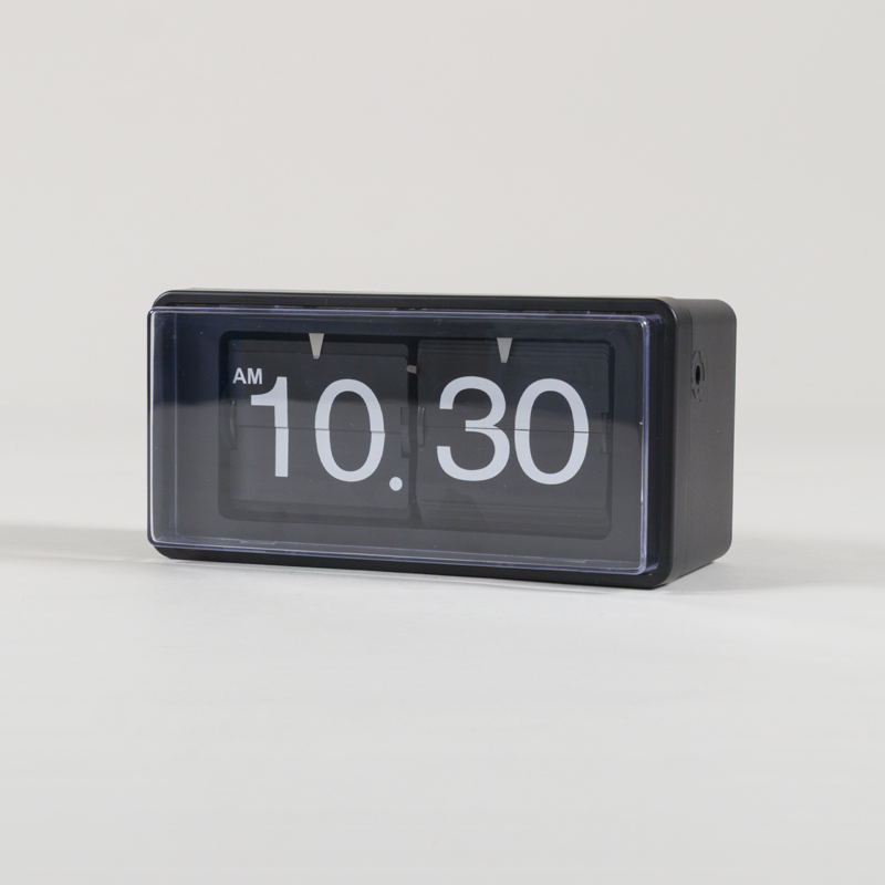 Karlsson Retro Boxed Flip Wall/Table Clock Black