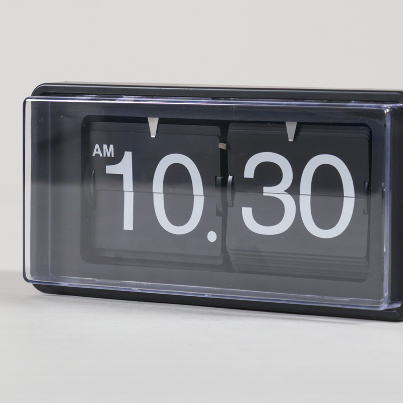 Karlsson Retro Boxed Flip Wall/Table Clock Black-4
