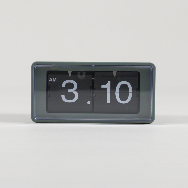 Karlsson Retro Boxed Flip Wall/Table Clock Jungle Green-1