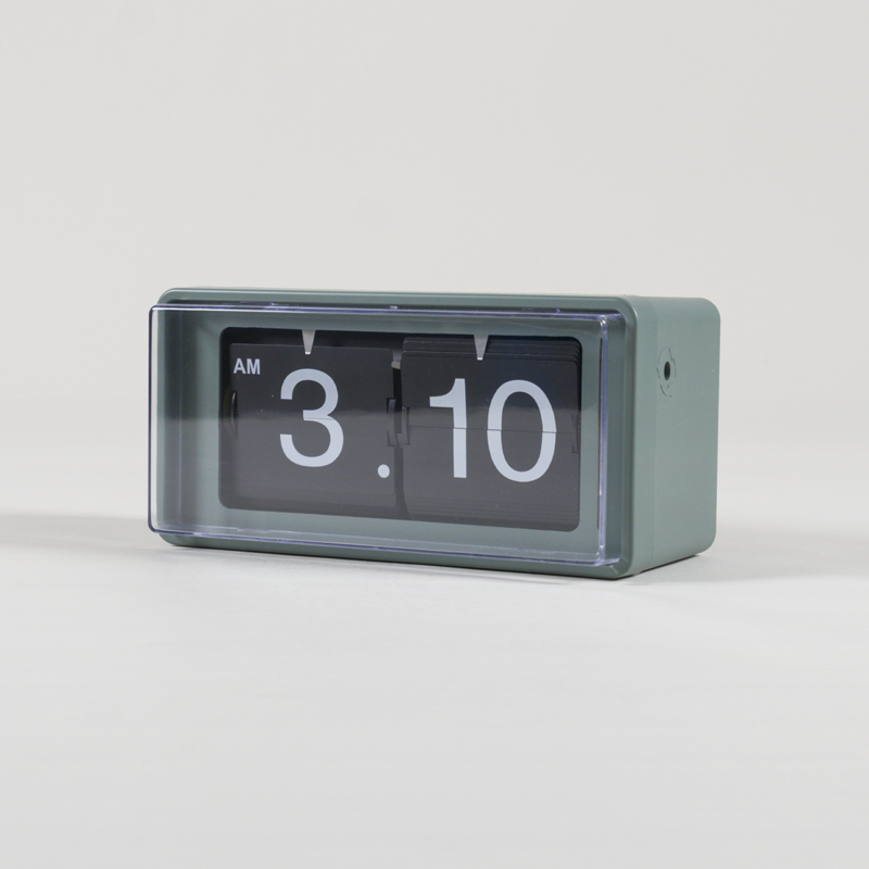 Karlsson Retro Boxed Flip Wall/Table Clock Jungle Green