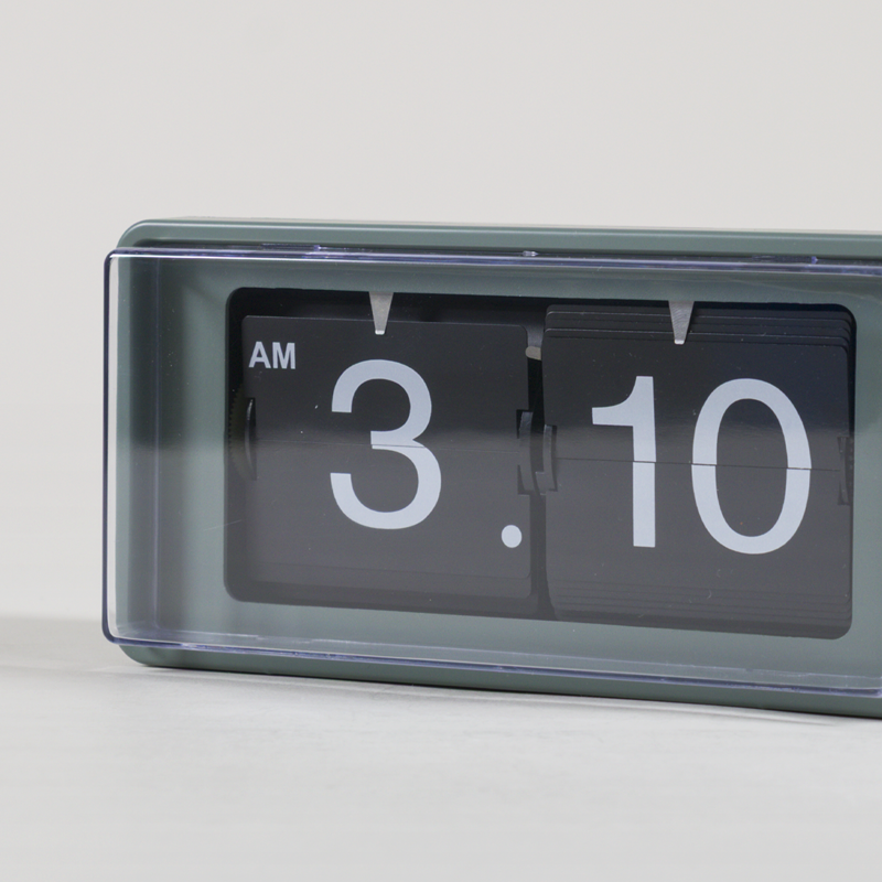 Karlsson Retro Boxed Flip Wall/Table Clock Jungle Green-4