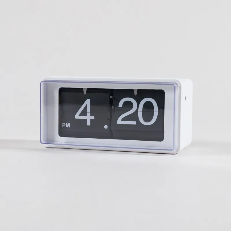Karlsson Retro Boxed Flip Wall/Table Clock White-1