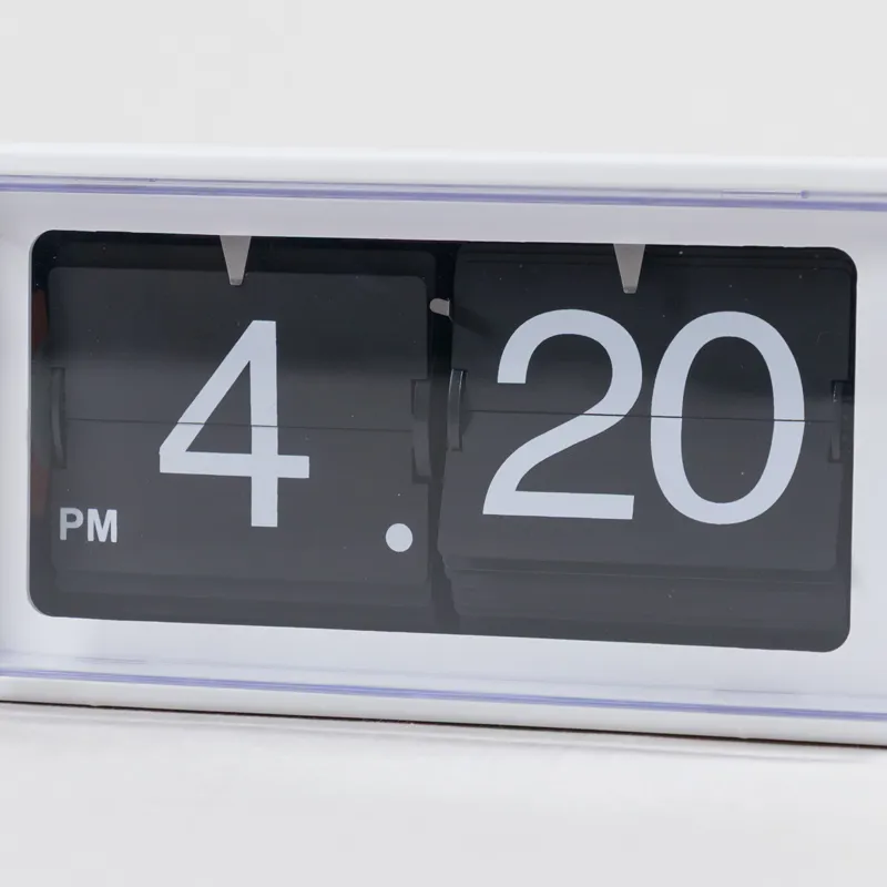 Karlsson Retro Boxed Flip Wall/Table Clock White-2