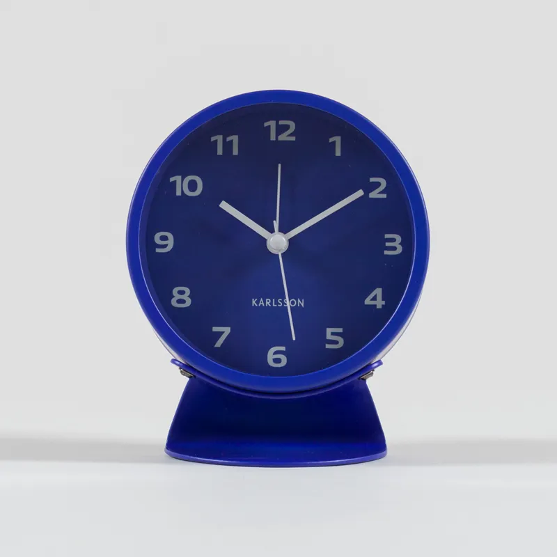 Karlsson Cool Retro Alarm Clock Cobalt Blue-1