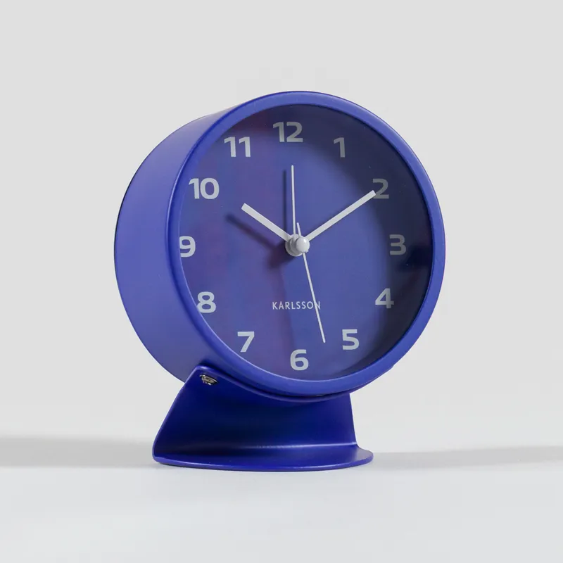 Karlsson Cool Retro Alarm Clock Cobalt Blue-2