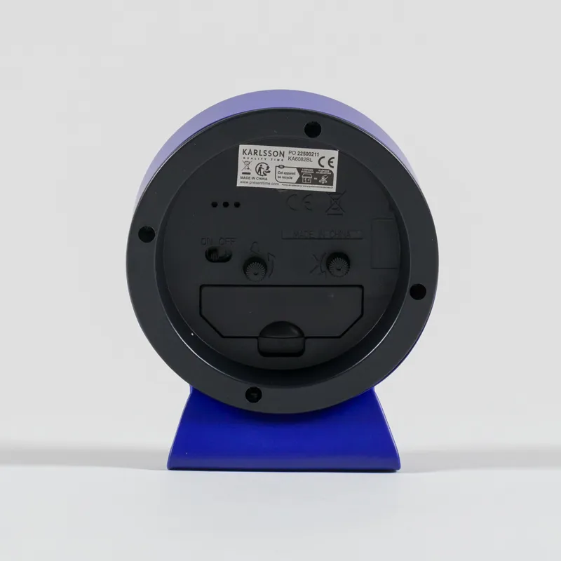 Karlsson Cool Retro Alarm Clock Cobalt Blue-5