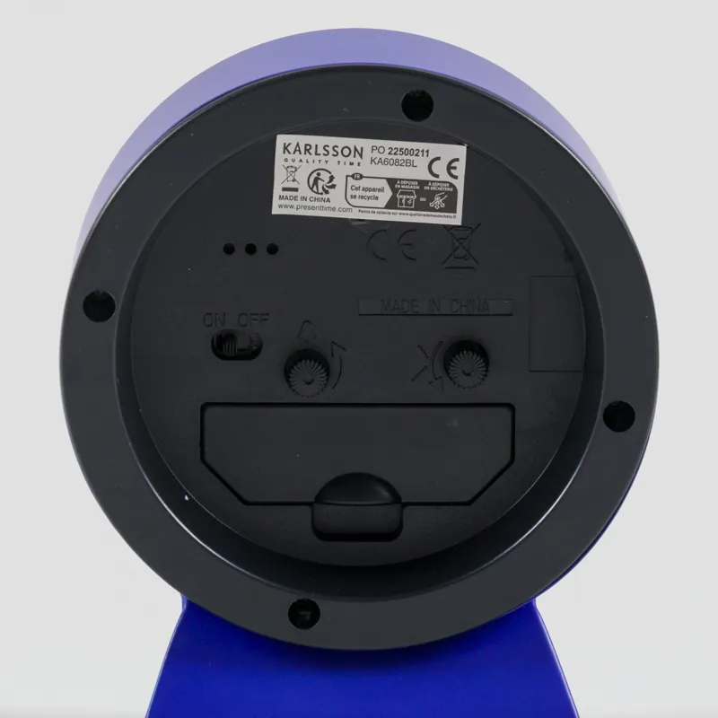 Karlsson Cool Retro Alarm Clock Cobalt Blue-6