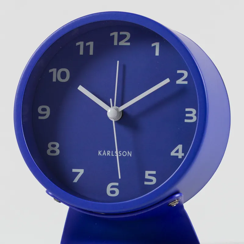 Karlsson Cool Retro Alarm Clock Cobalt Blue-3
