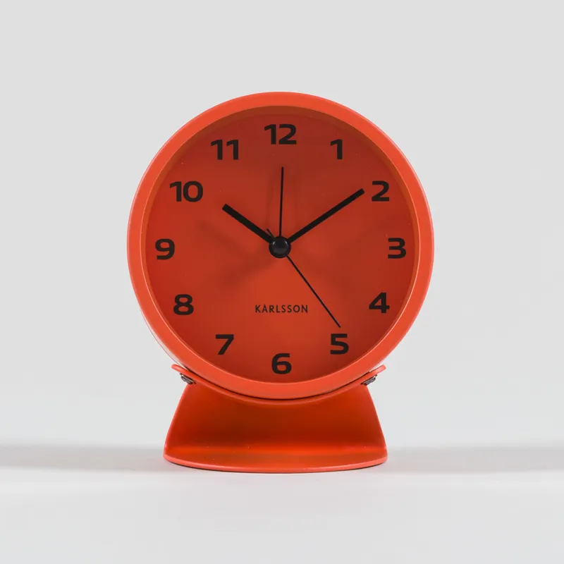 Karlsson Cool Retro Alarm Clock Bright Orange-1