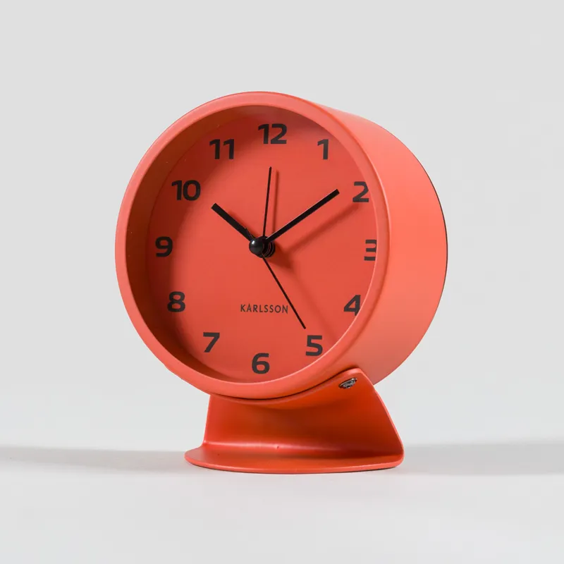 Karlsson Cool Retro Alarm Clock Bright Orange