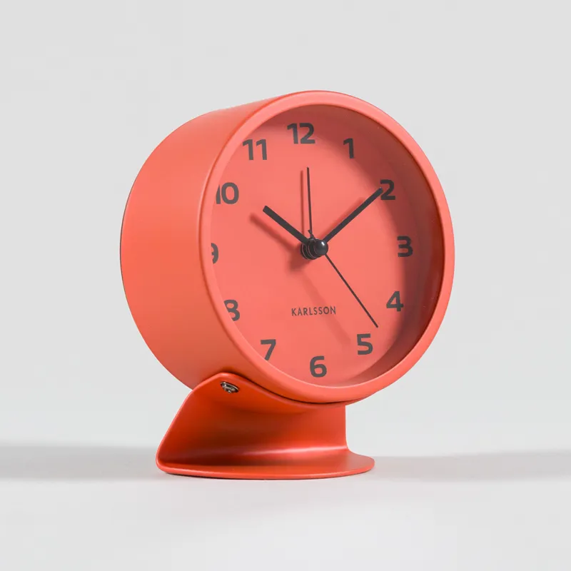 Karlsson Cool Retro Alarm Clock Bright Orange-2