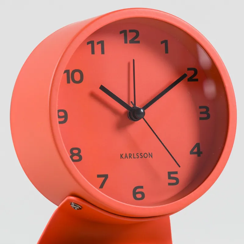 Karlsson Cool Retro Alarm Clock Bright Orange-3