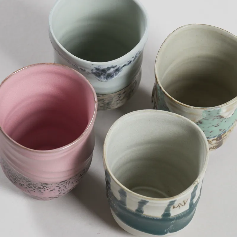 HKLIVING Artist Ceramics Coffee Mugs 4 Pack-4