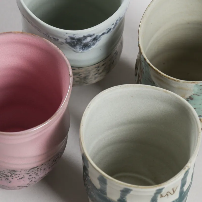 HKLIVING Artist Ceramics Coffee Mugs 4 Pack-6