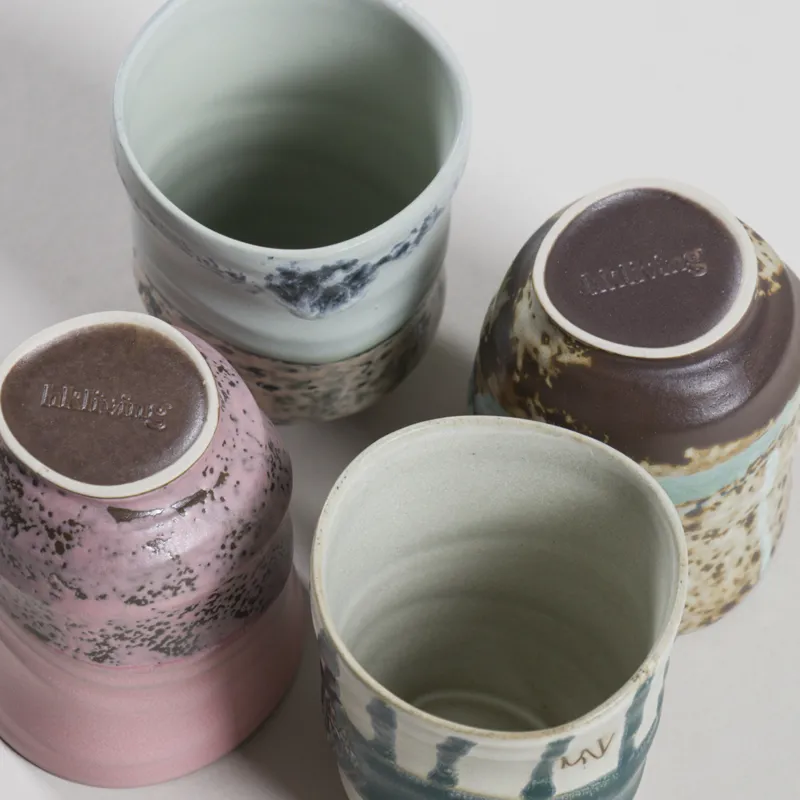 HKLIVING Artist Ceramics Coffee Mugs 4 Pack-5